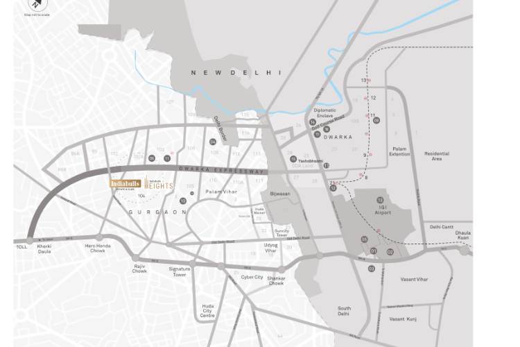 Indiabulls Heights Location Map