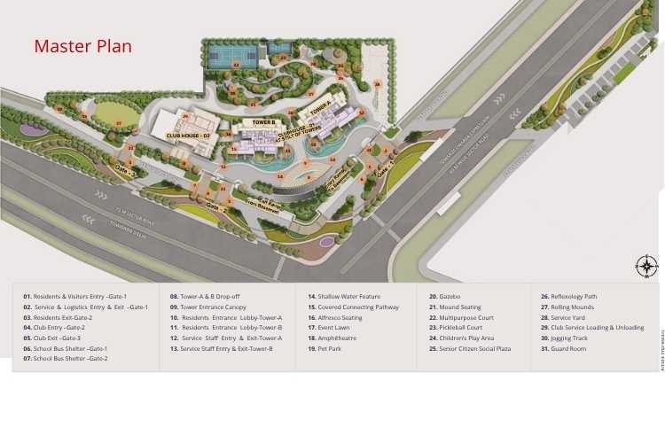 Adani The Marq Site Plan